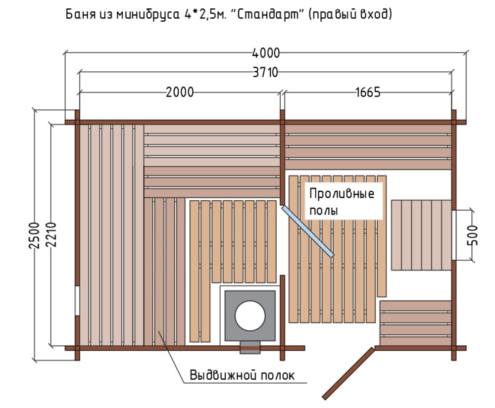 Вход справа